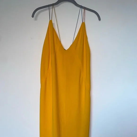 chinese dress ladies ZARA Yellow Long Bell Sleeved Smock Dress  Circular Clothing Co